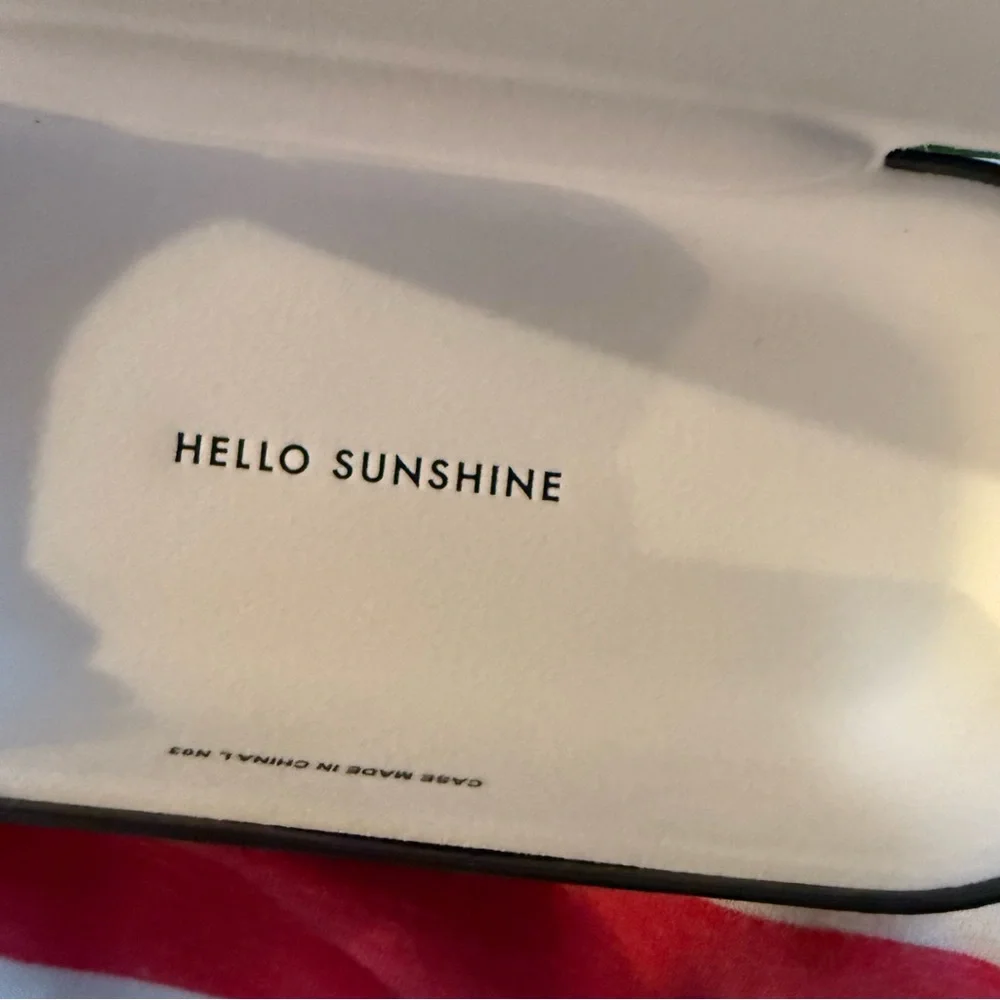 kate spade Ianna Brown Gradient Cat-Eye, Rose Gold Trim Sunglasses New In Case